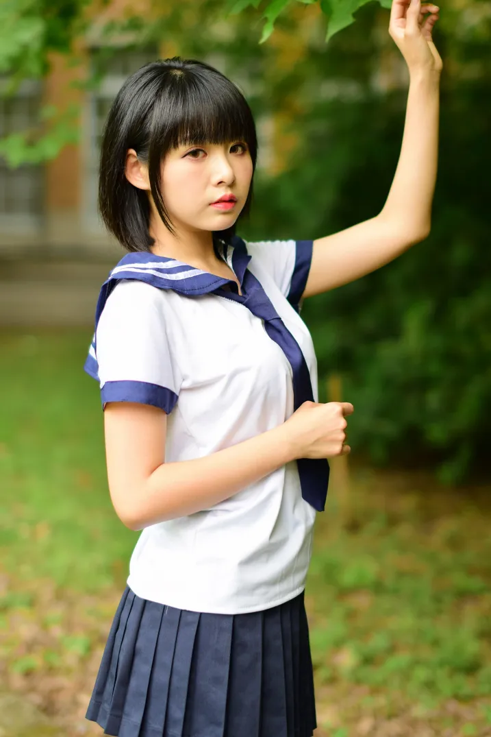 [Mzsock] NO.171 Hailin student uniform street photography#[73P]-51